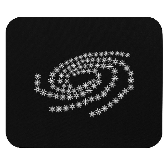 Snow Snowflakes Galaxy Winter Snowflake Mouse Pads