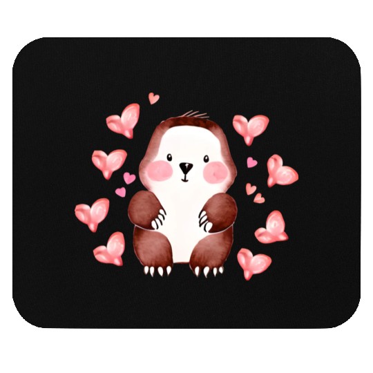 Sloth Valentine's Day Design Mouse Pads