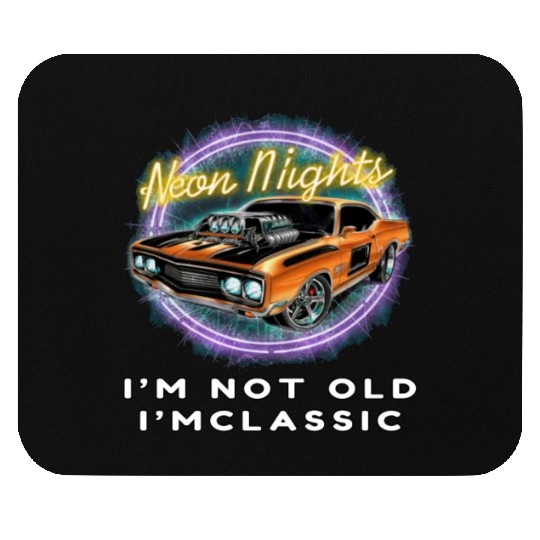 Timeless Neon Statement Mouse Pads - Hot Rod