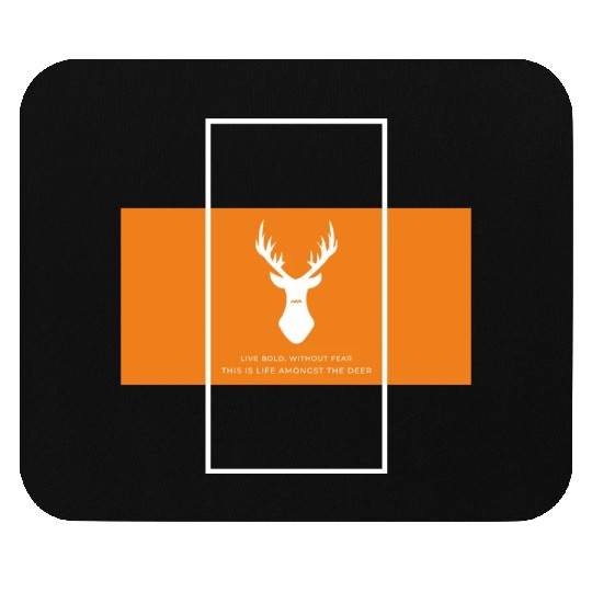 Fearless in the Wild Mouse Pads - Embrace the Deer Life