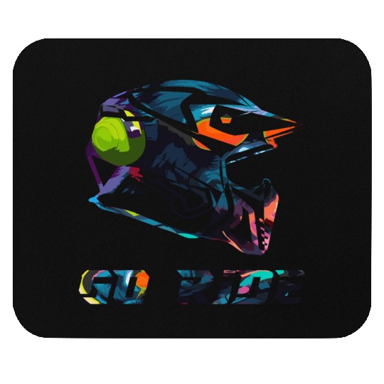 Racing Helmet - Go Ride Mouse Pads
