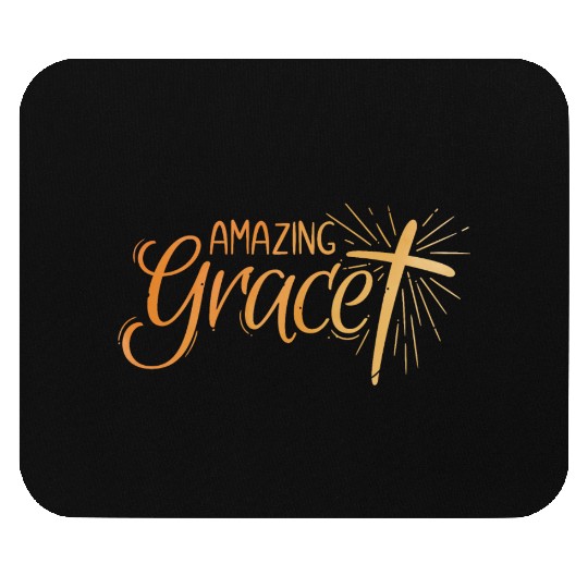 Amazing Grace Lettering Mouse Pads