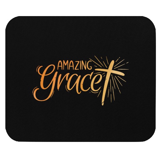 Amazing Grace Lettering Mouse Pads