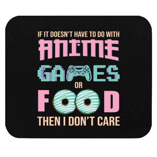 Anime Game And Food Mouse Pads