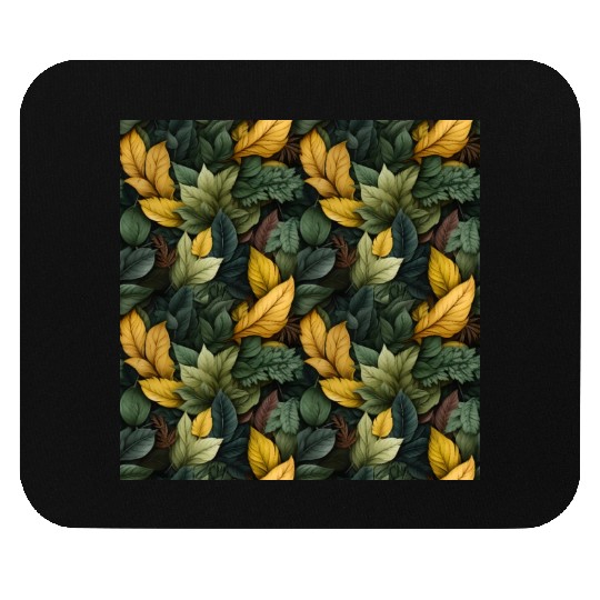 Fall Leaves Pattern Mouse Pads
