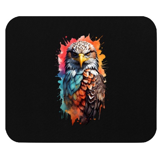 Stunningly colored bald eagle Mouse Pads