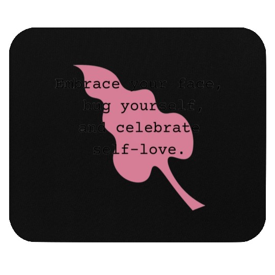 Self-Love Affirmation Leaf Design Mouse Pads
