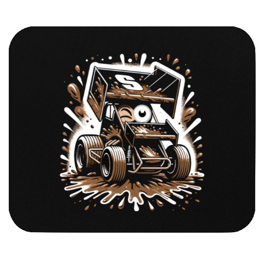 Sprint Car Mom Dirt Track Racing Racing Race Day Mouse Pads