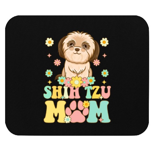 Groovy Female Dog Lover Mouse Pads