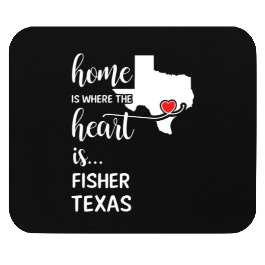 Fisher County Texas Is Where My Heart Is Gift Mouse Pads