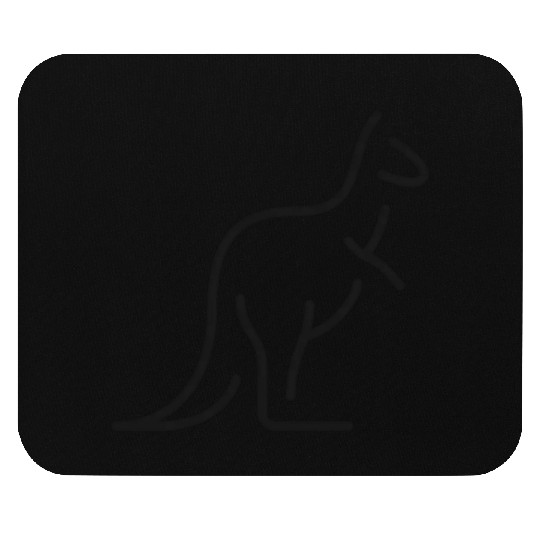 Skippys black Kangaroo Mouse Pads