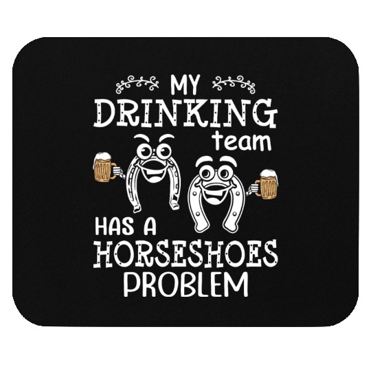 Drinking Team Horseshoe Pitching Mouse Pads