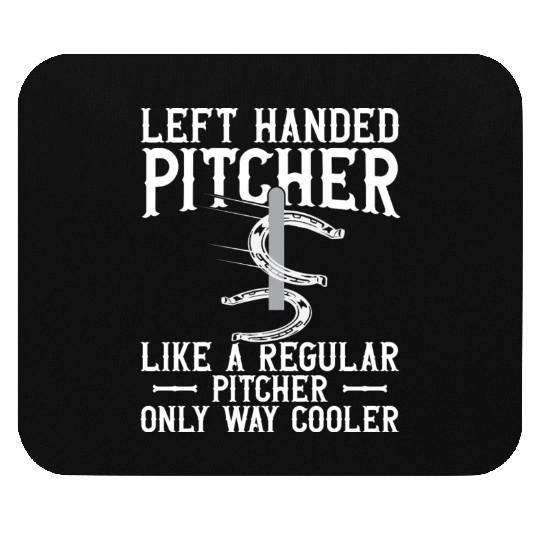 Left Hander Pitcher Horseshoe Pitching Mouse Pads