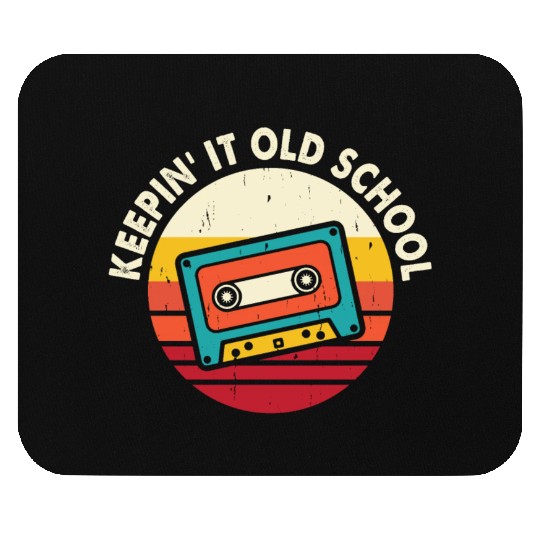 Keepin it old school mixtape cassette Mouse Pads