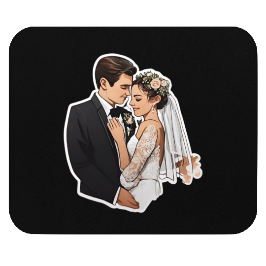 Flat Card Wedding Mouse Pads