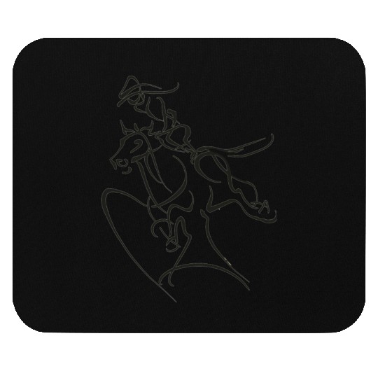 A Barrel Racing Mouse Pads
