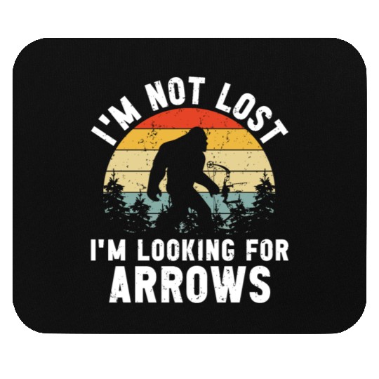 Retro Archery Bigfoot Mouse Pads