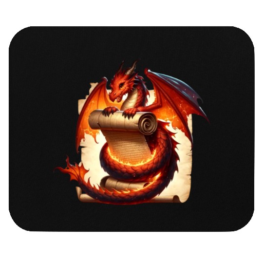 Fantasy Creature Papyrus Scroll Dungeon Dragon Mouse Pads