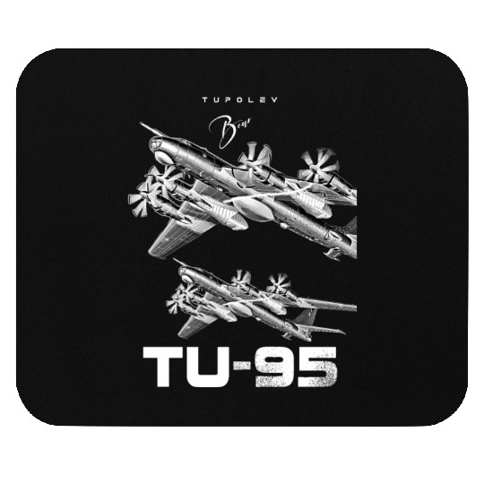 Tupolev TU-95 Heavy Russian Bomber Aircraft Mouse Pads