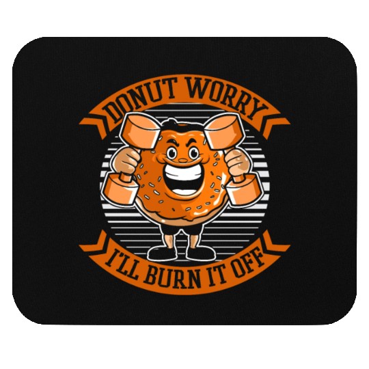 Fitness Donut Funny Donut Gym Mouse Pads
