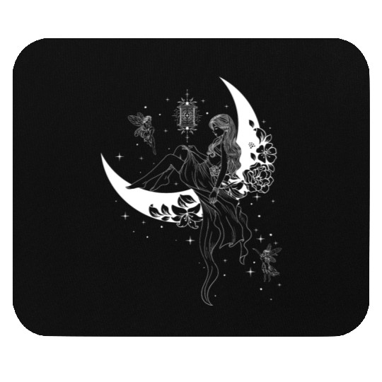Fairy Fairycore Moon Crescent Moon Mouse Pads
