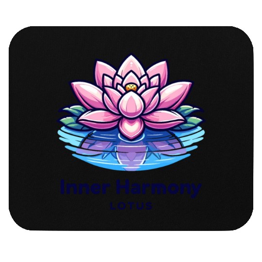 nner Harmony Lotus - Serene Water & Flower Design Mouse Pads