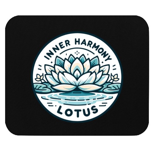 Inner Harmony Lotus - Serene Water & Flower Design Mouse Pads
