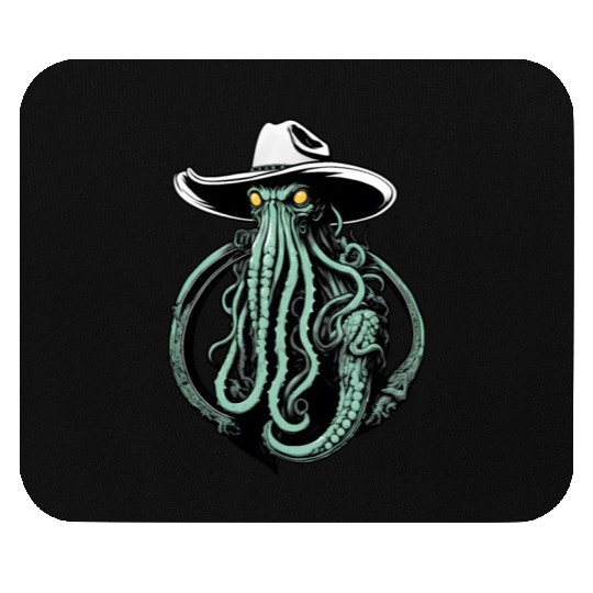 Weird Wild West - Cthulhu Cowboy Mouse Pads