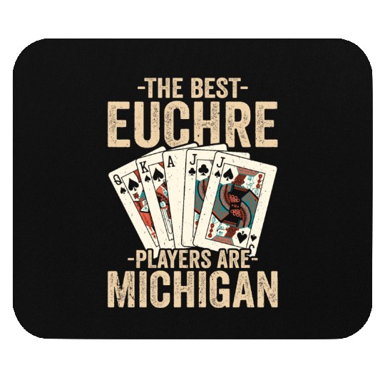 Euchre Players Michigan funny euchre Mouse Pads