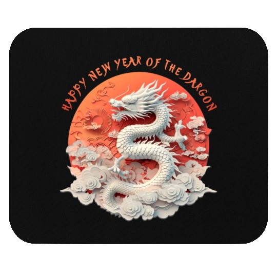 Fantasy Dragon: Happy New Year of the Dragon! Mouse Pads