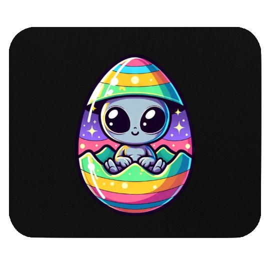 Alien Easter Egg Hatching: Colorful Surprise Mouse Pads