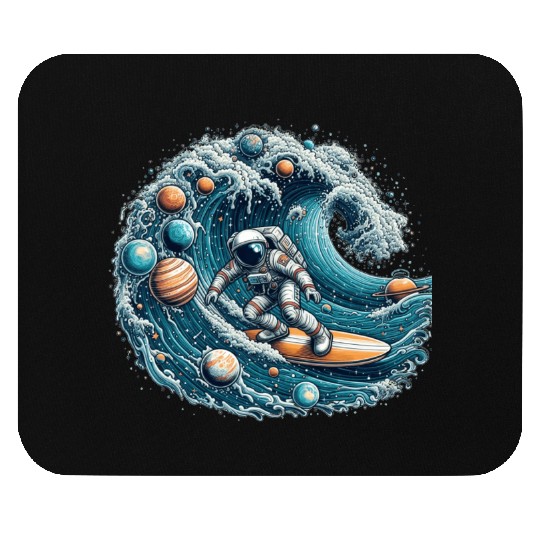 astronaut on the waves Mouse Pads