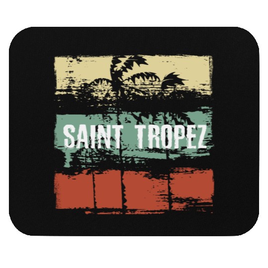 Saint Tropez Artistic Vacation Souvenir Abstract Mouse Pads