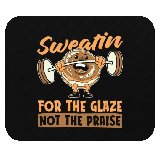 Fitness Donut Funny Donut Gym Mouse Pads