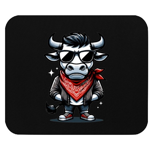 Rodeo Bull Riding Livestock Show Farmer Cattle Mouse Pads