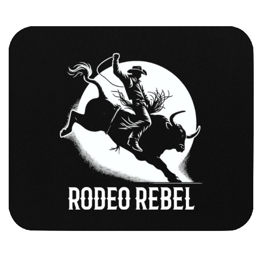 Rodeo Bull Riding Livestock Show Farmer Cattle Mouse Pads