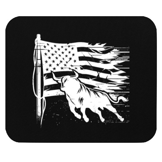 Rodeo Bull Riding Livestock Show Farmer Cattle Mouse Pads