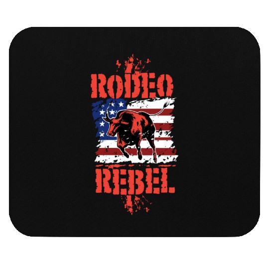 Rodeo Bull Riding Livestock Show Farmer Cattle Mouse Pads