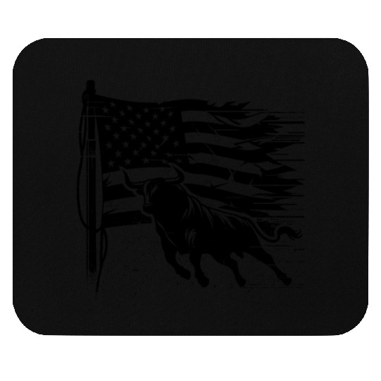 Rodeo Bull Riding Livestock Show Farmer Cattle Mouse Pads