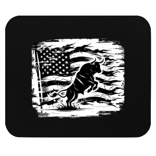 Rodeo Bull Riding Livestock Show Farmer Cattle Mouse Pads
