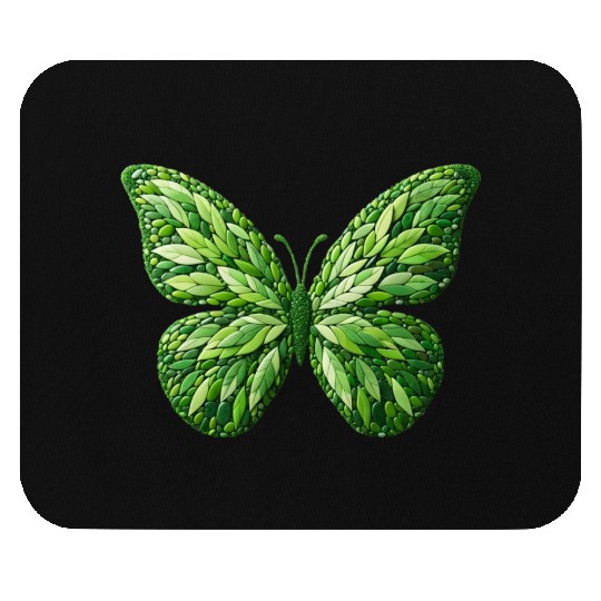 Verdant Leafwing Monarch Butterfly Mouse Pads