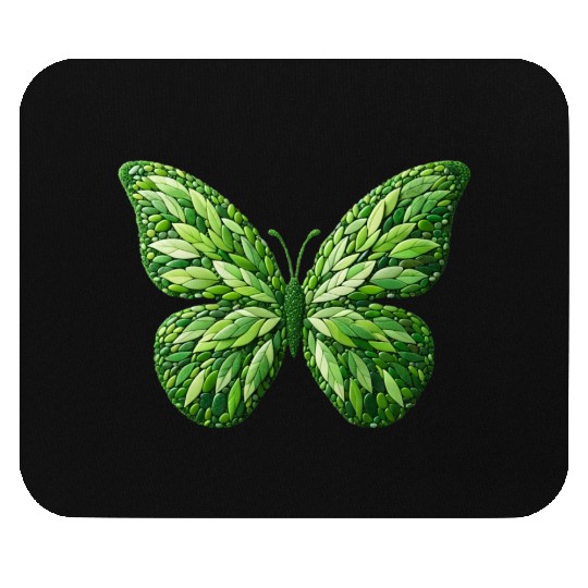 Verdant Leafwing Monarch Butterfly Mouse Pads