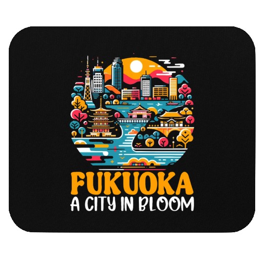 Fukuoka Japan Country Travel Vacation Japanese Mouse Pads
