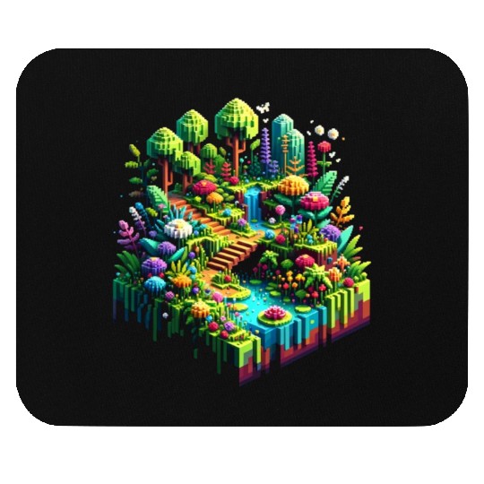 Voxel Enchanted Forest Mouse Pads