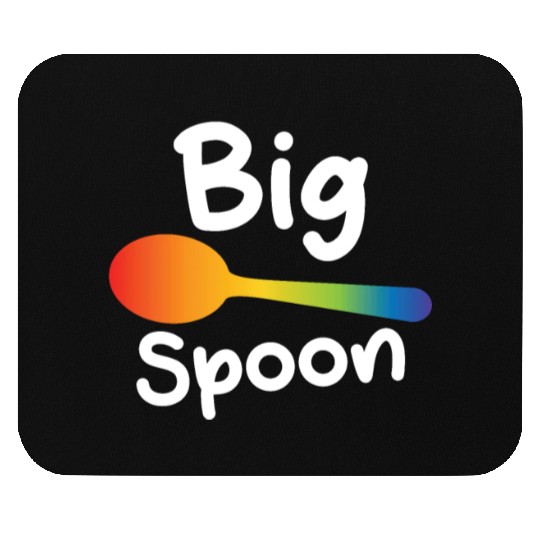 Big Spoon LGBT Pride Gay Lesbian Couple Matching Mouse Pads
