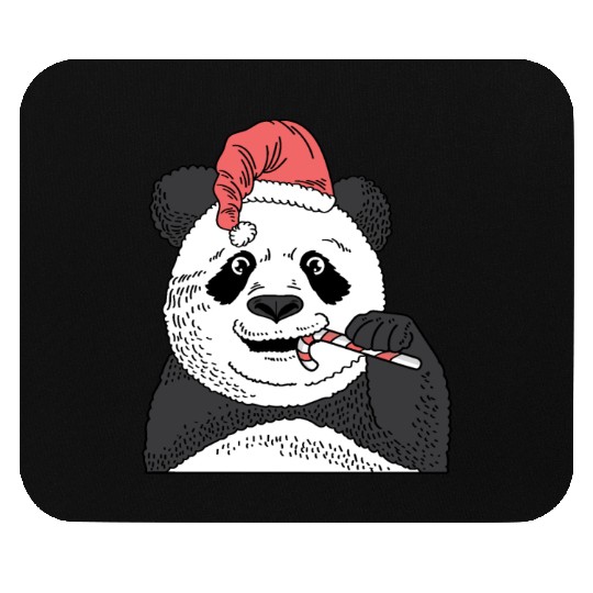 Panda Candy Cane Pastry Maker Gift Mouse Pads
