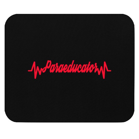 Mummy's work Heartbeat Mom Teacher Paraeducator Mouse Pads