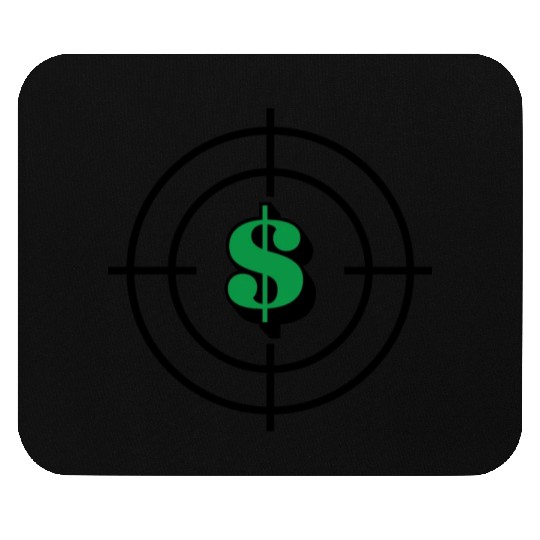 Money Target Green Mouse Pads