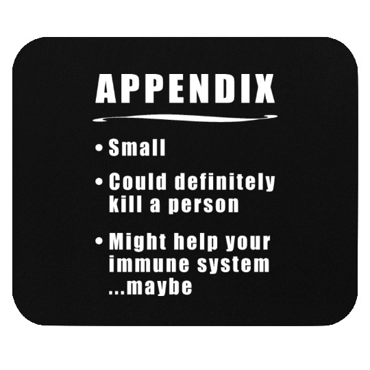 Appendicitis Appendix Definition bold Mouse Pads