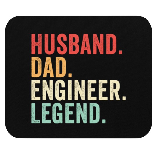 Husband Dad Engineer Legend Mouse Pads